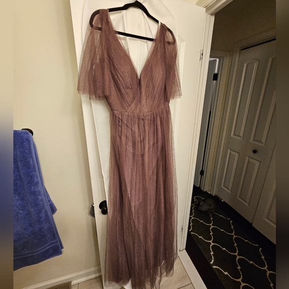 Revelry Thea Tulle Dress size 20 Dusty Purple - Picture 3 of 7